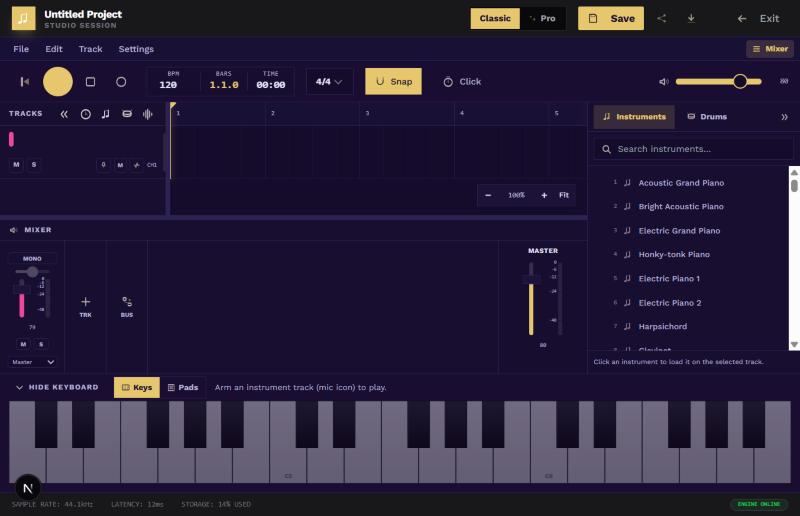 Digital Audio Workstation - Classic Studio