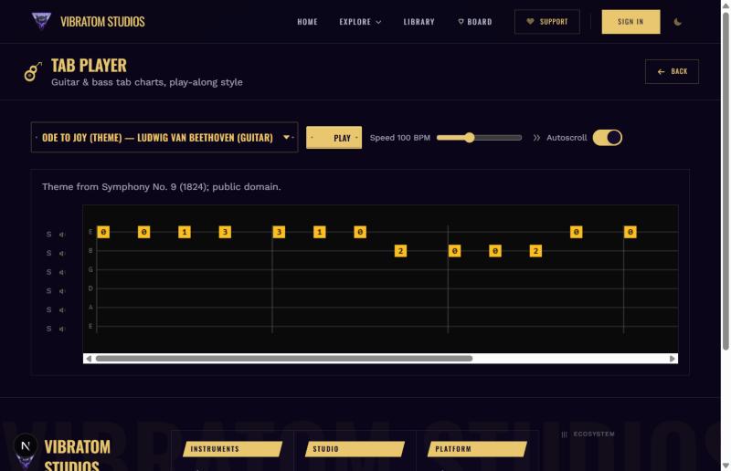 Tab Player - Play-Along