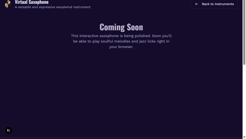 Saxophone - Coming Soon